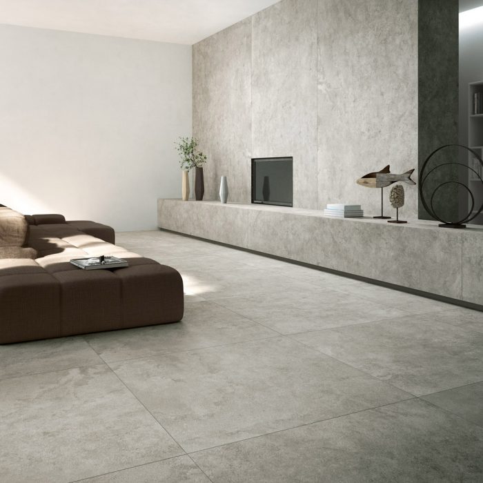 Silver Grey - Structured is a grey Italian porcelain tile.