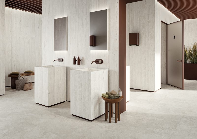 Travertine Sense – Titanio Vein (wall) & Titanio Cross (floor) 44043