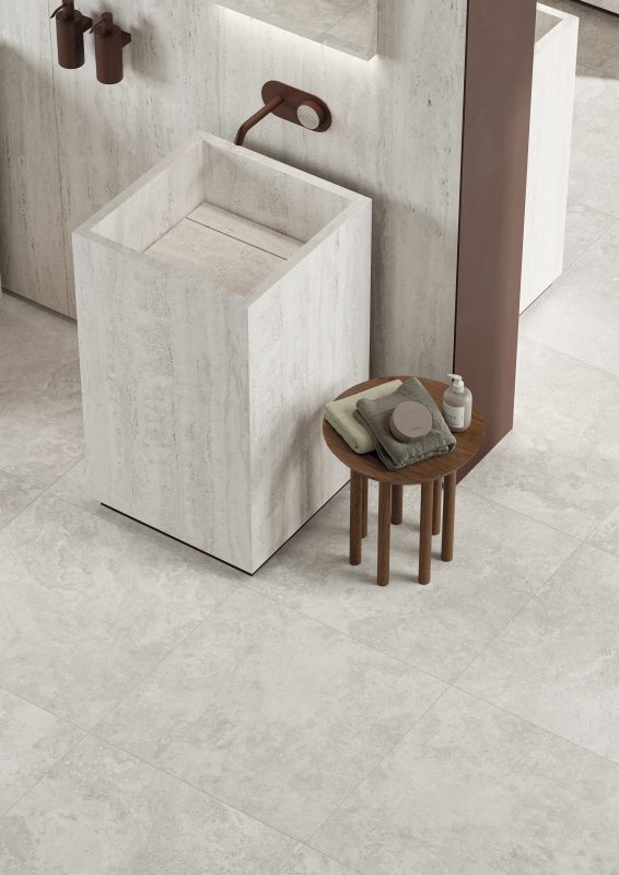 Travertine Sense – Titanio Vein (wall) & Titanio Cross (floor) 44046