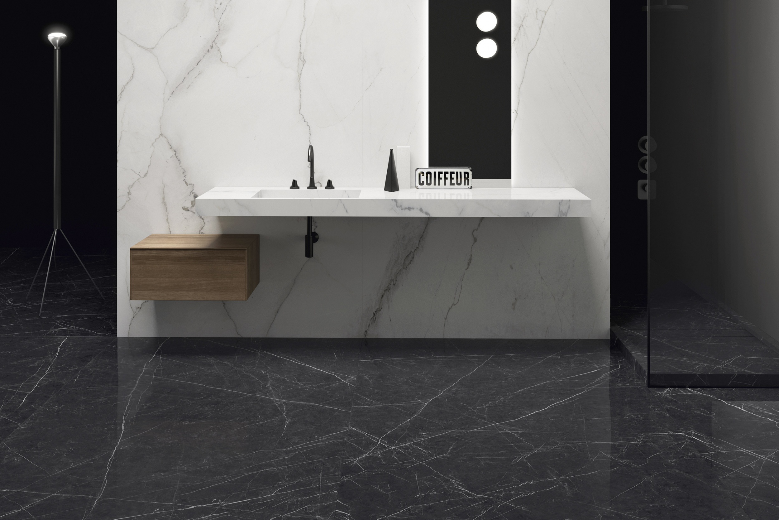 Introducing Majestic. A new marble-effect porcelain tile from Italy.