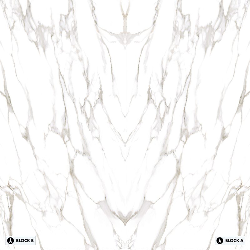 TM12 Bookmatched - Statuario Reale Bookmatched – Polished