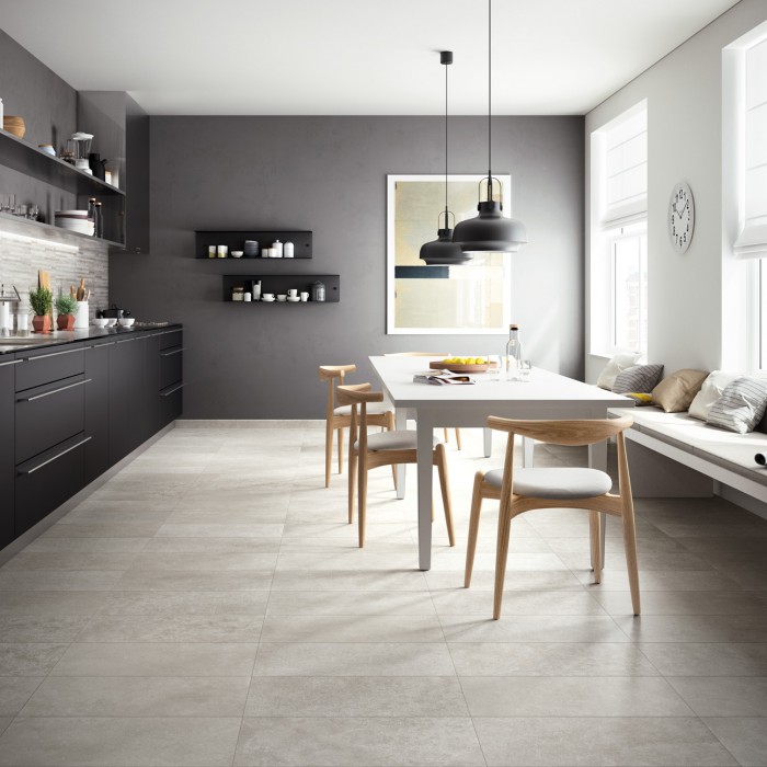 Bindo - Natural is a grey Italian porcelain tile.